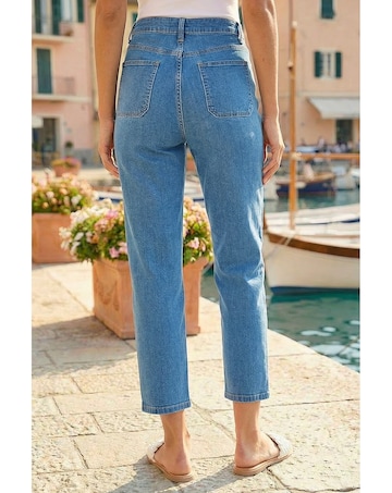 Roman Cotton Ankle Grazer Stretch Jean
