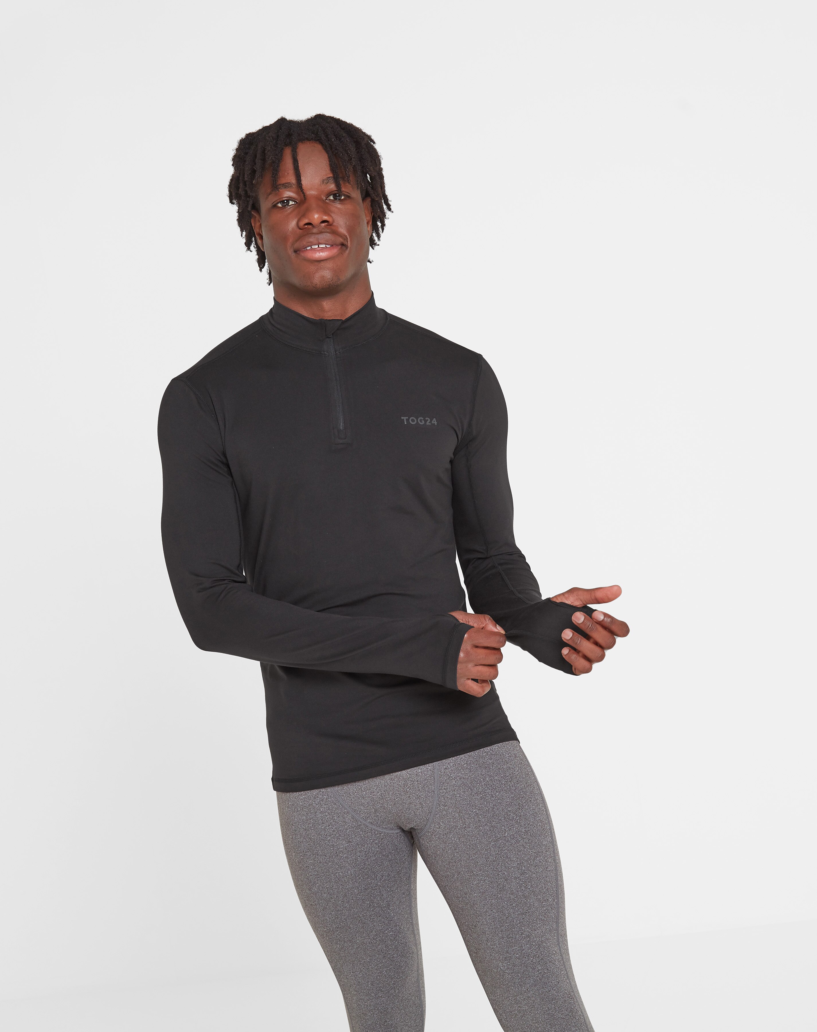 Tog24 Snowdon Mens Thermal Zip Neck