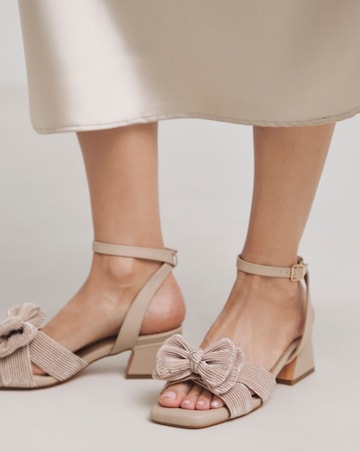 Monet Double Bow Low Block Heel - Extra Wide Fit (EEE)