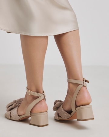 Monet Double Bow Low Block Heel - Extra Wide Fit (EEE)