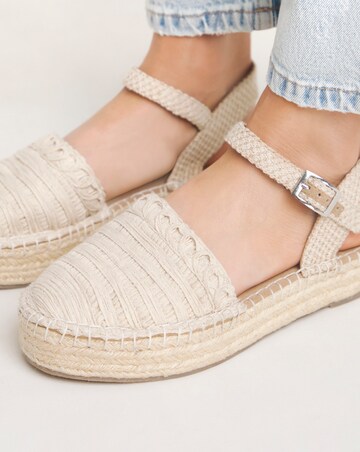 Coral Chunky Espadrille Sandals - Extra Wide Fit (EEE)