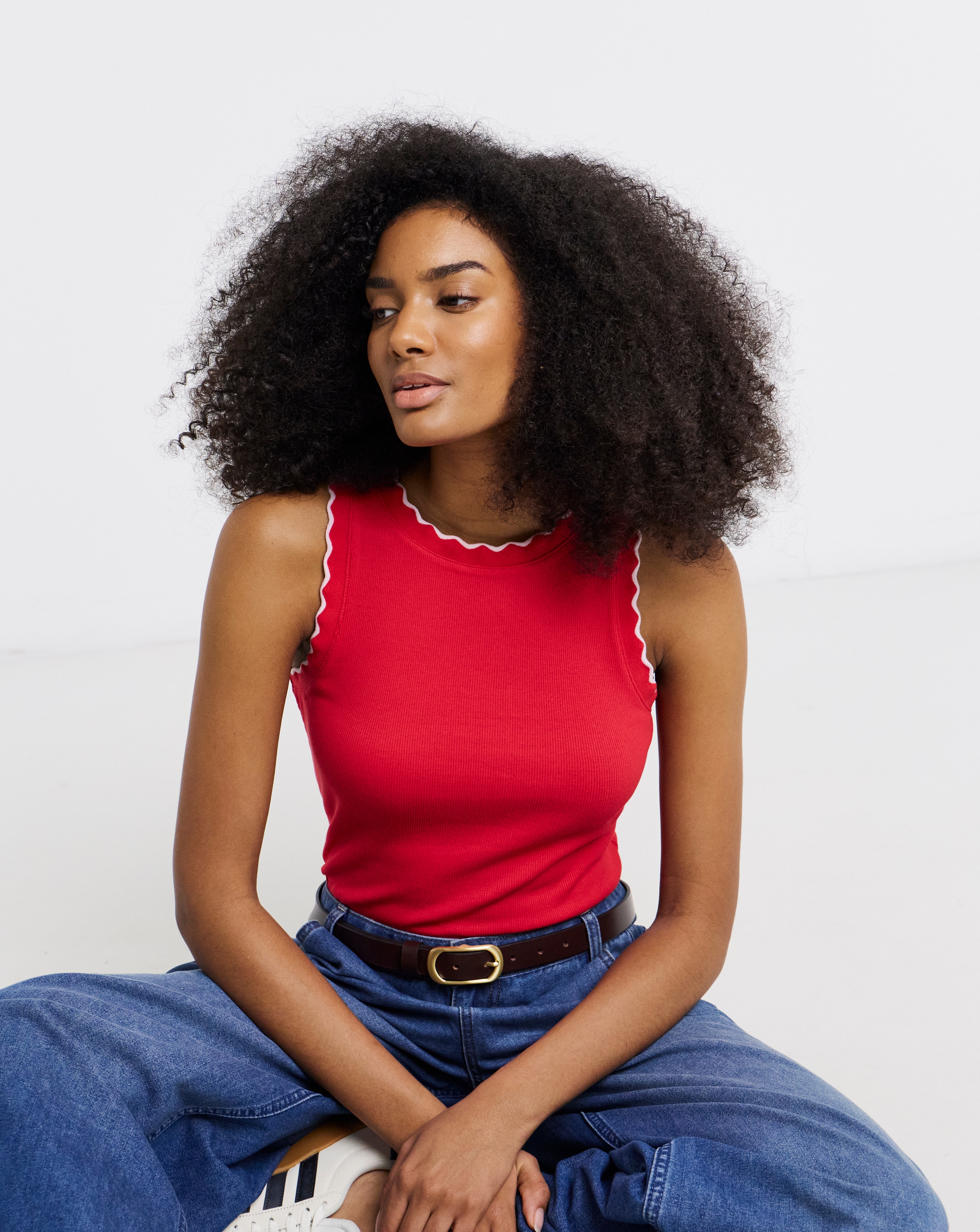 New In - Scallop Edge Tank