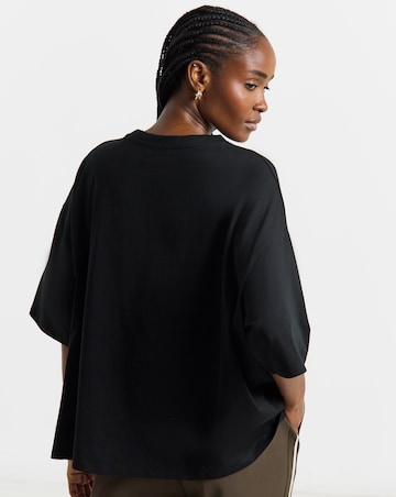 Black San Marino Embroidered Graphic T-Shirt