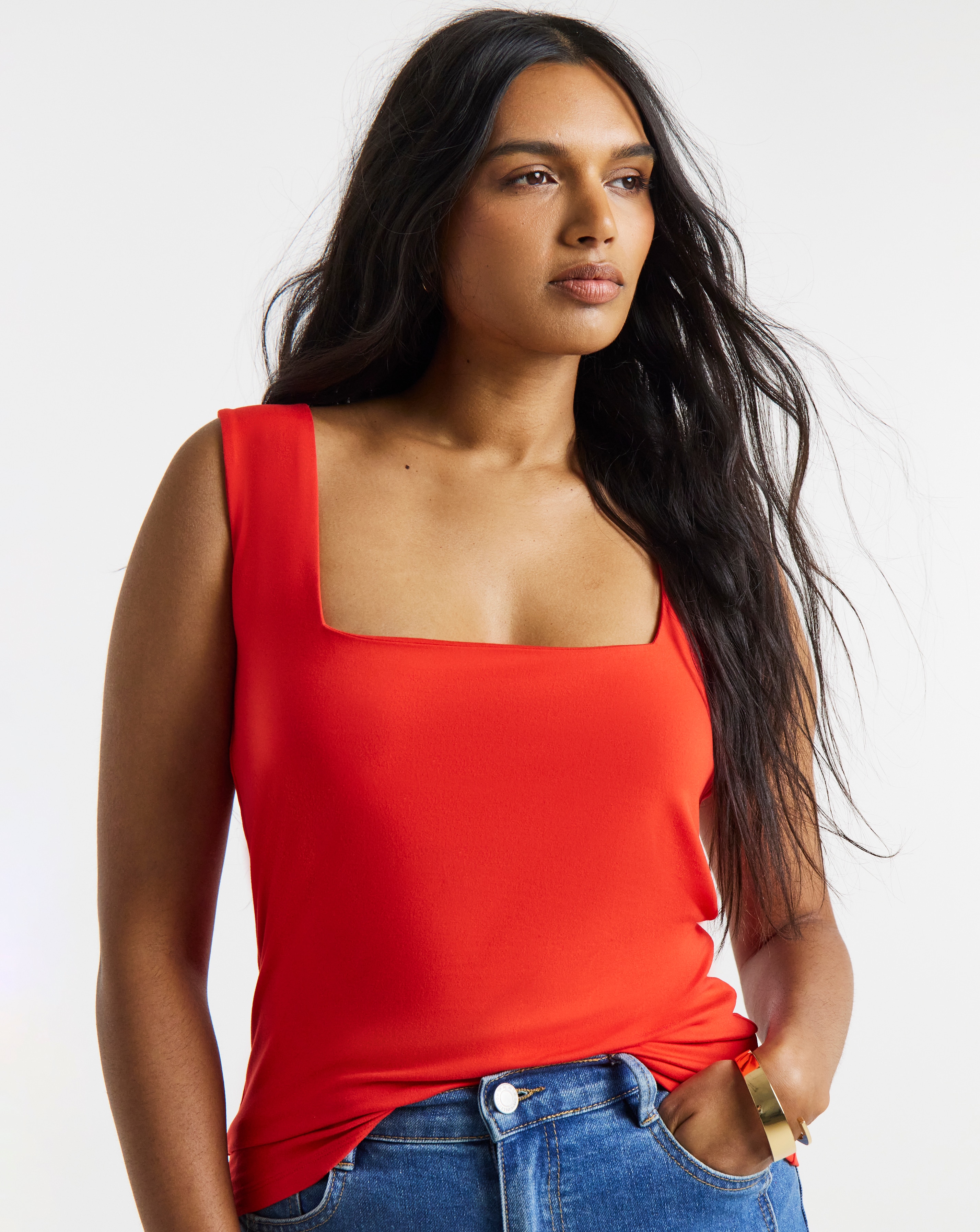 New In - Square Neck Vest