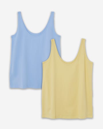 Blue & Yellow 2 Pack Slouchy Vests