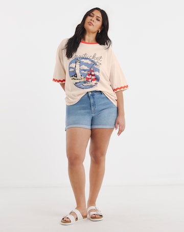 Ecru Nantucket Sailing Club Graphic T-Shirt