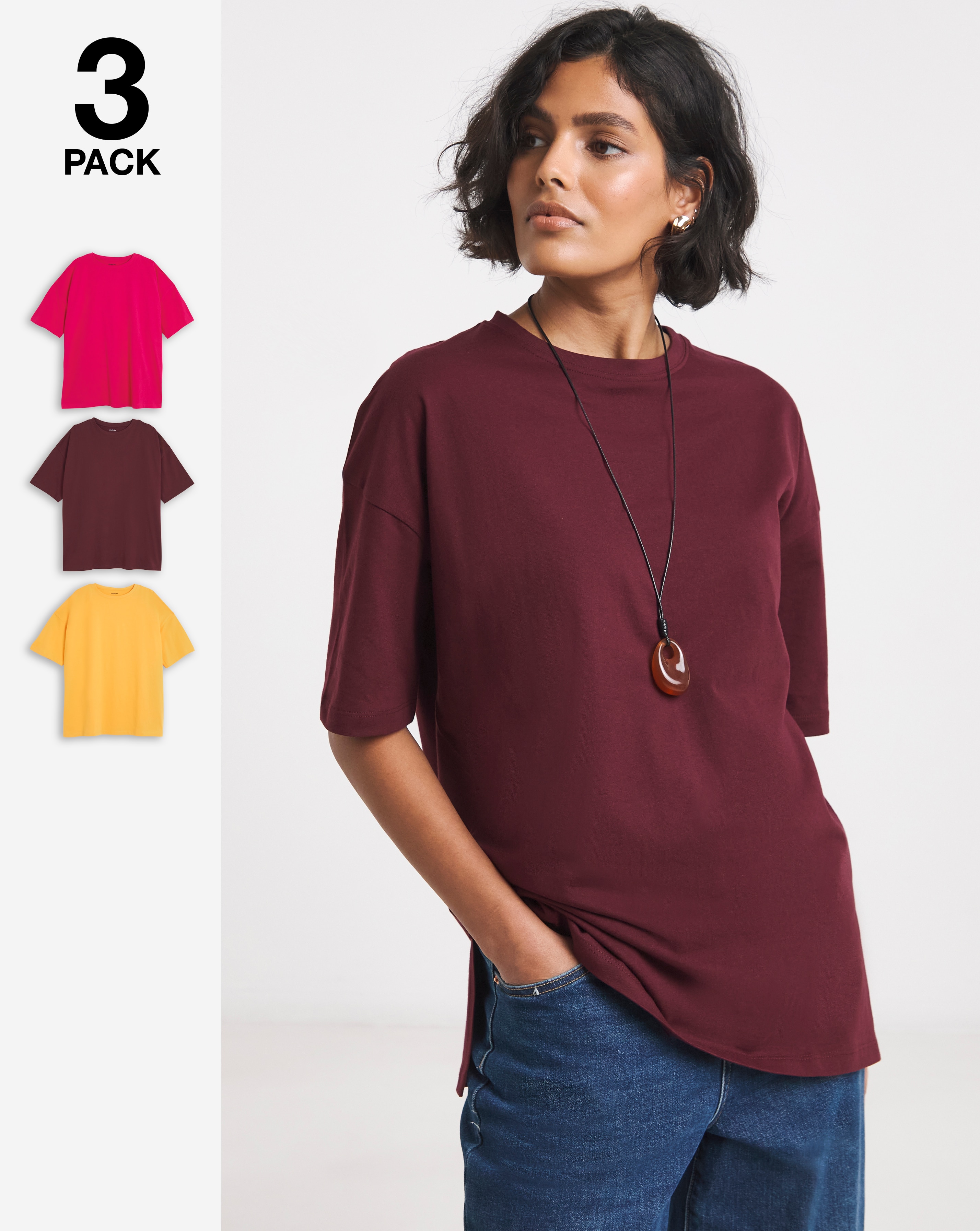 New In - 3 Pack Boyfriend T-Shirts
