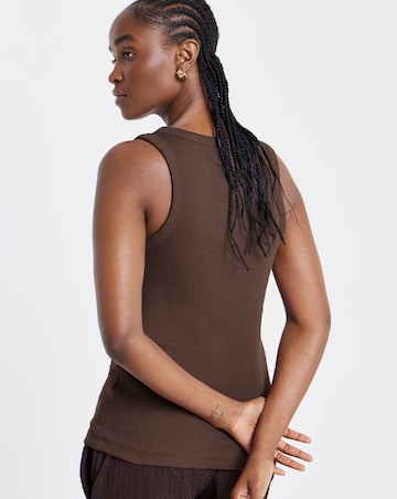 Simply Be Milk Choc Henley Vest
