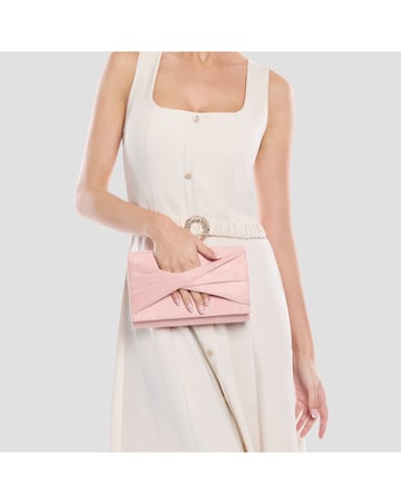 Paradox London Deloria Front Pleated Clutch Bag
