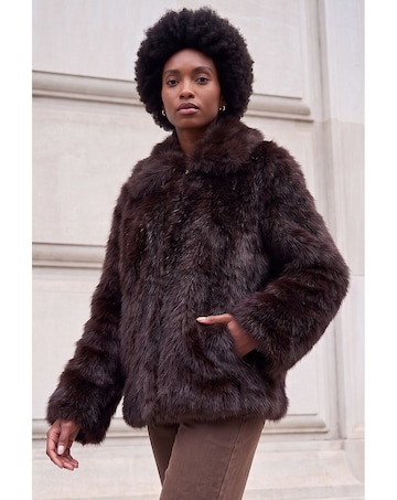 Roman Faux Fur Short Coat