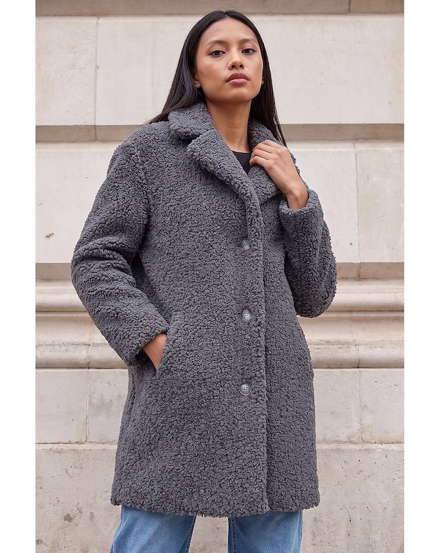 Roman Petite Teddy Coat
