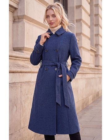 Roman Petite Double Breasted Trench Coat