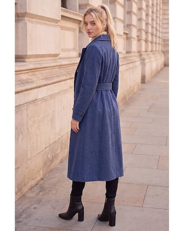 Roman Petite Double Breasted Trench Coat