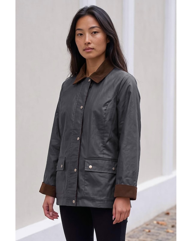 Roman Petite Waxed Pocket Coat