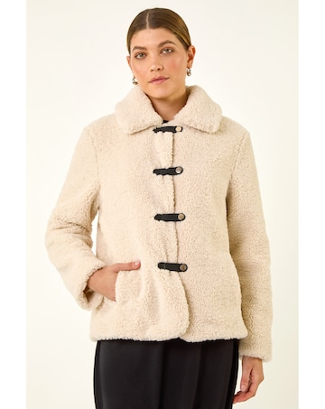 Roman Textured Borg Collared Jacket