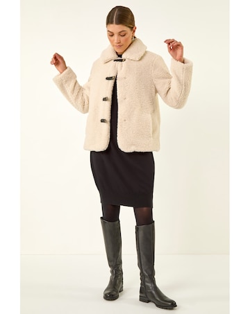 Roman Textured Borg Collared Jacket