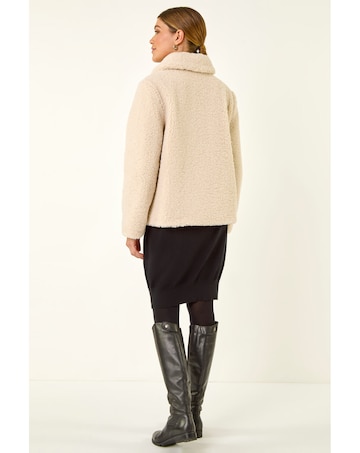 Roman Textured Borg Collared Jacket