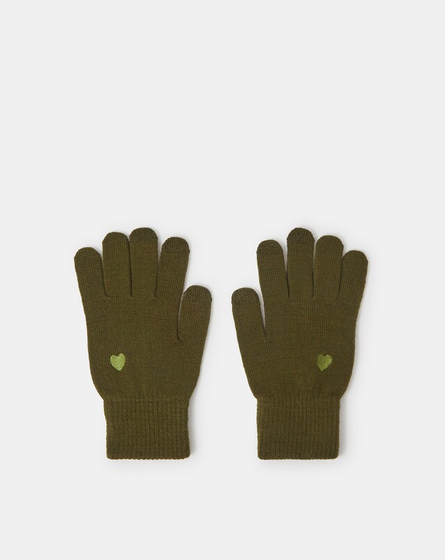 New In - Accessorize Heart Touchscreen Gloves