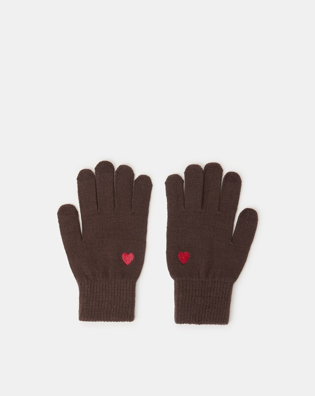 New In - Accessorize Heart Touchscreen Gloves