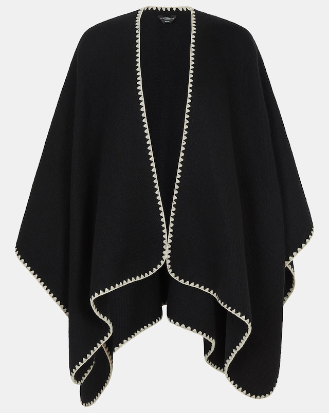 Accessorize Whipstitch Knit Poncho