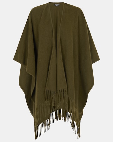 Accessorize Fringe Knit Poncho