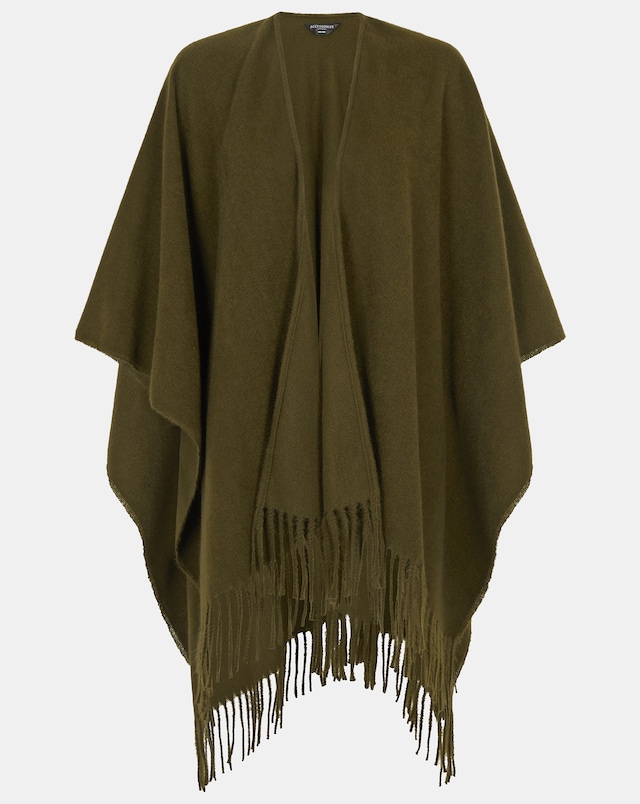 Accessorize Fringe Knit Poncho
