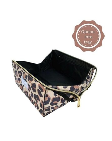The Flat Lay Co. Makeup Box Bag - Leopard