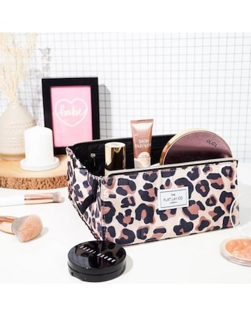 The Flat Lay Co. Makeup Box Bag - Leopard
