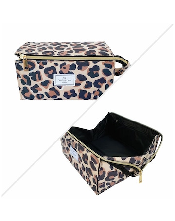 The Flat Lay Co. Makeup Box Bag - Leopard