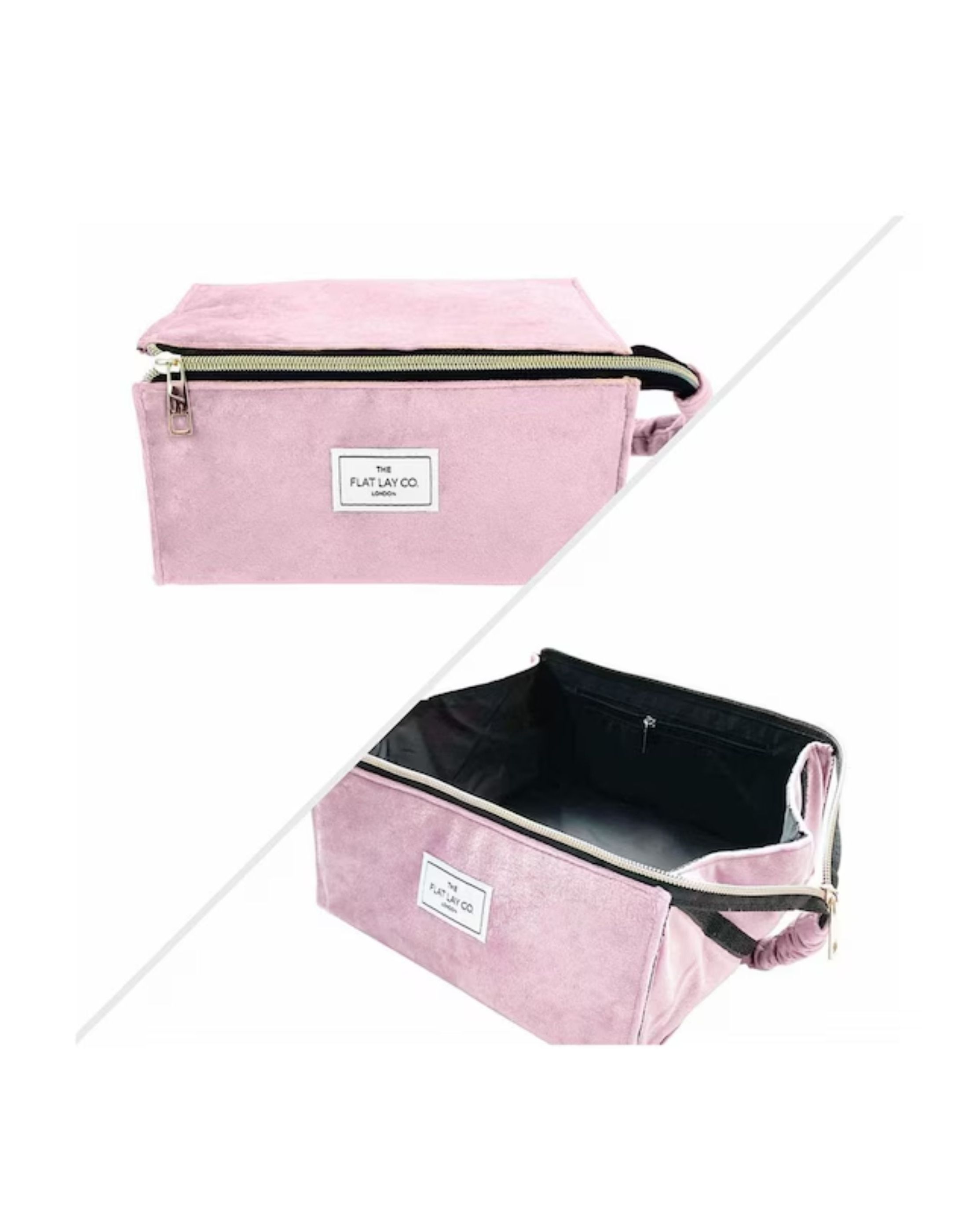Makeup Box Bag - Pink Velvet