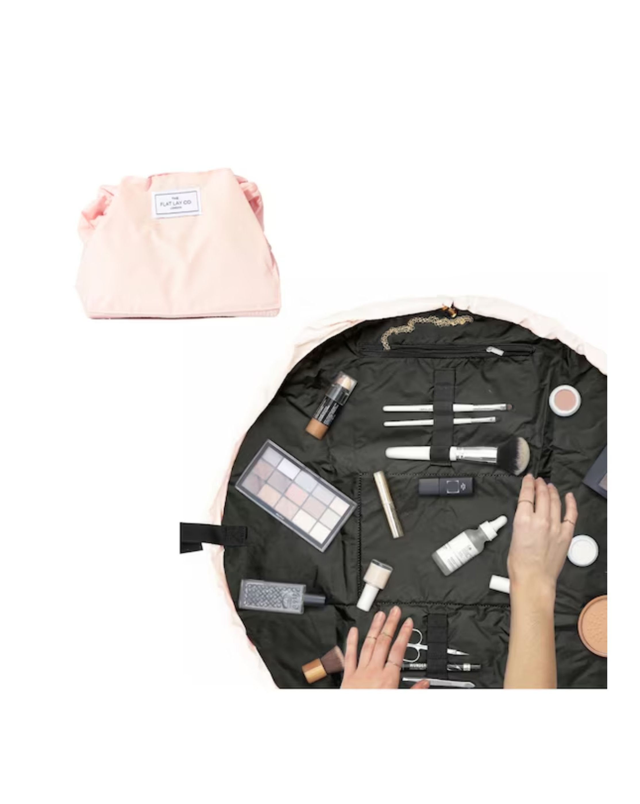 Drawstring Makeup Bag - Blush Pink