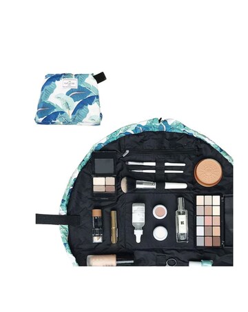 The Flat Lay Co. Drawstring Makeup Bag - Tropical Leaves