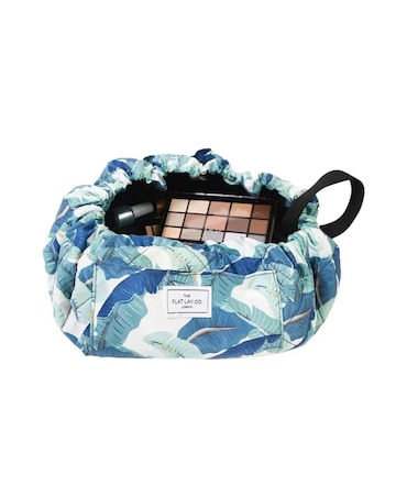 The Flat Lay Co. Drawstring Makeup Bag - Tropical Leaves