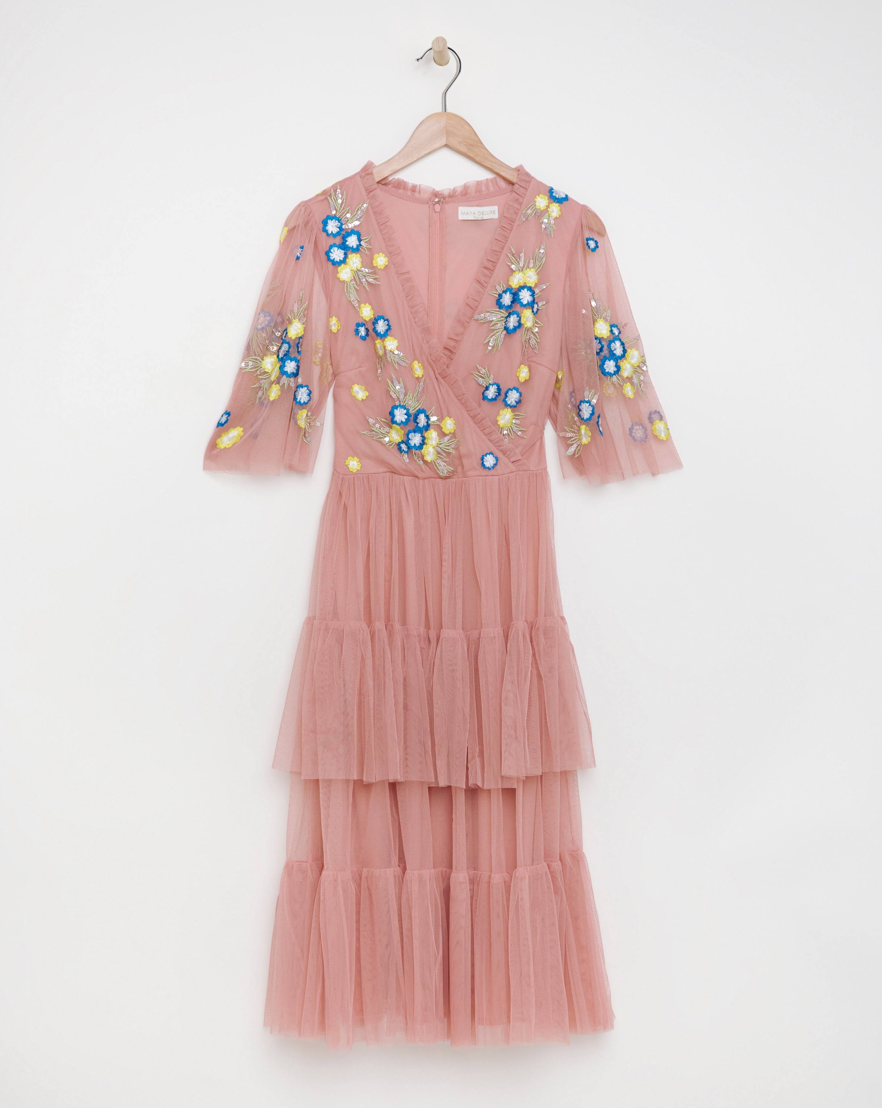 Maya Curve Wrap Floral Dress