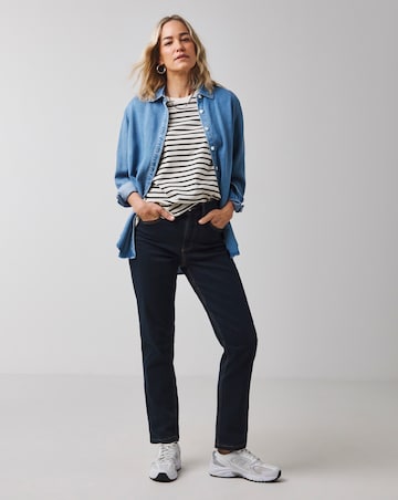 24/7 Indigo Straight Leg Jeans made with Organic Cotton