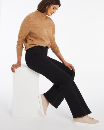 24/7 Black Wide Leg Jeans made with 73% Organic Cotton