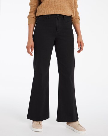 24/7 Black Wide Leg Jeans made with 73% Organic Cotton