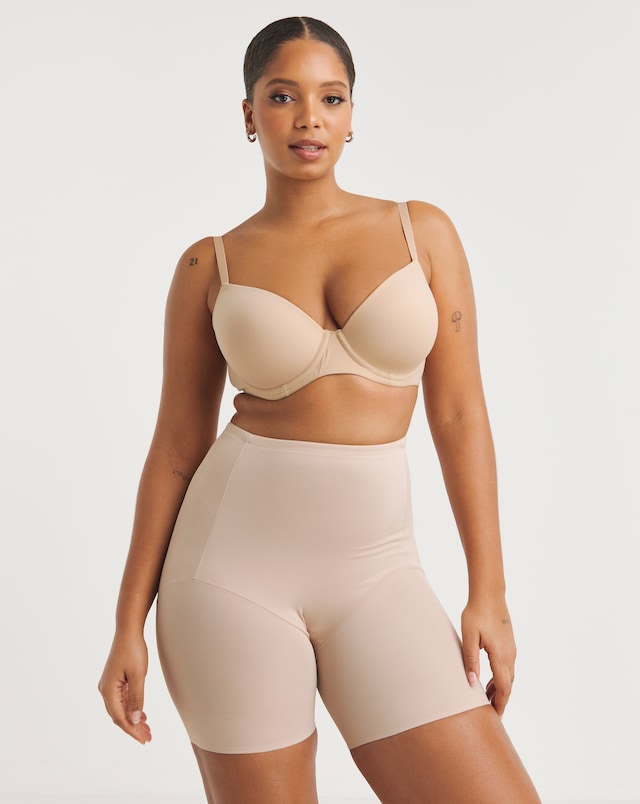 Naomi&Nicole Waistline Bike Pant Beige