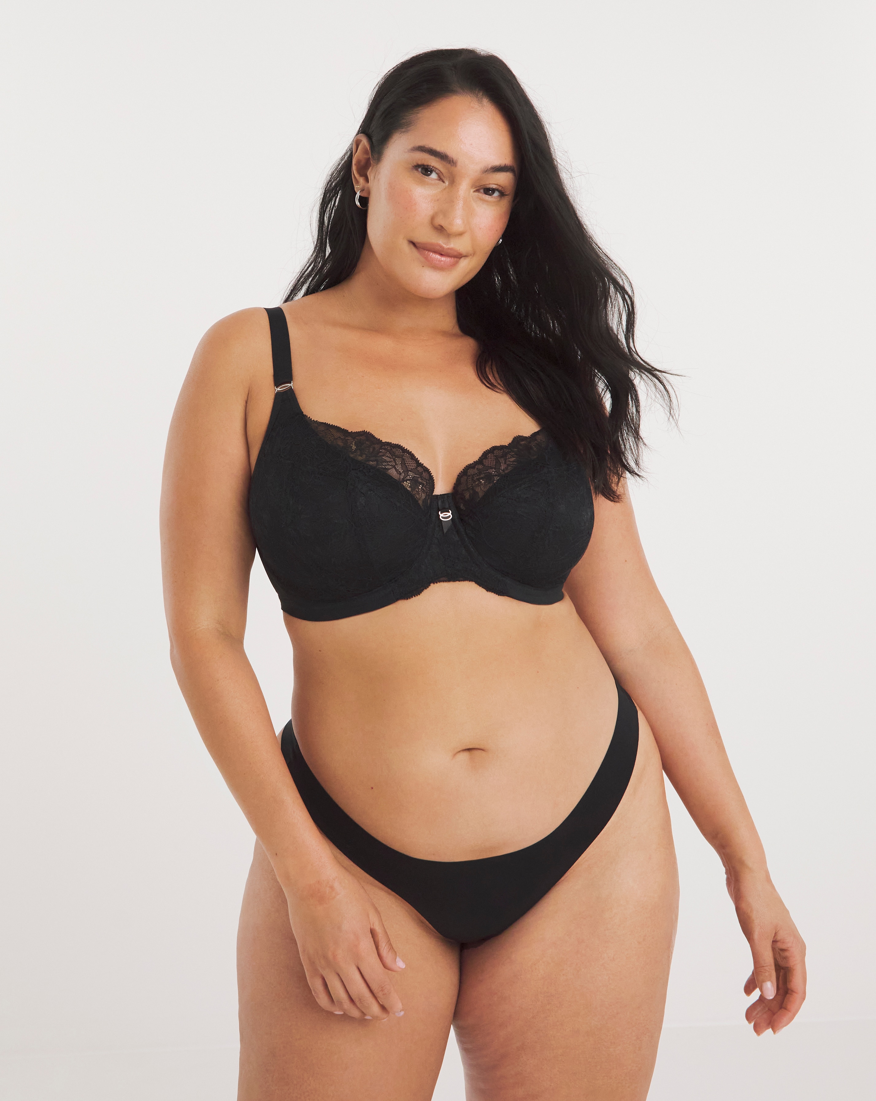 Elomi Brianna Padded Half Cup Bra Black