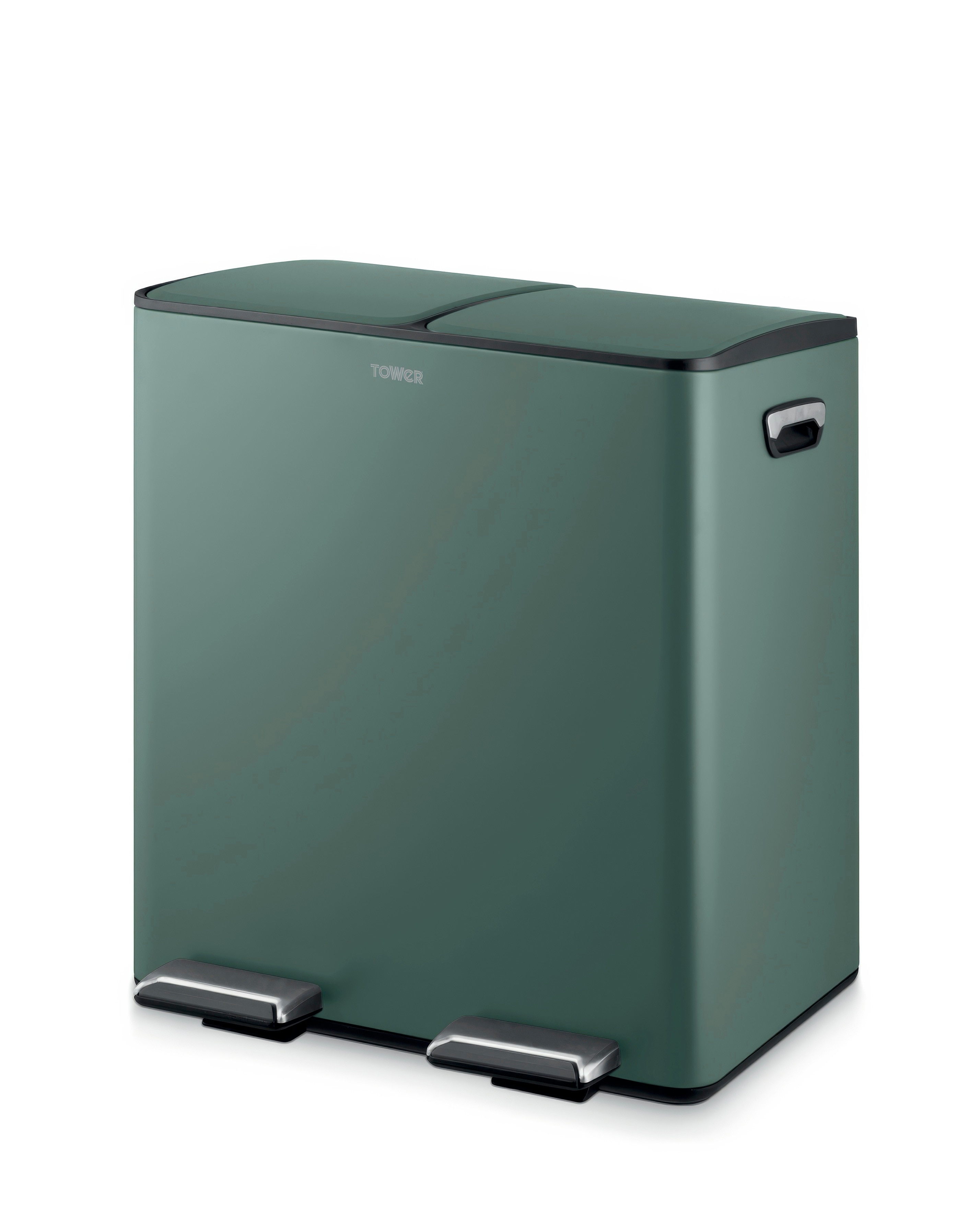 Tower 40L Recycling Pedal Bin Green