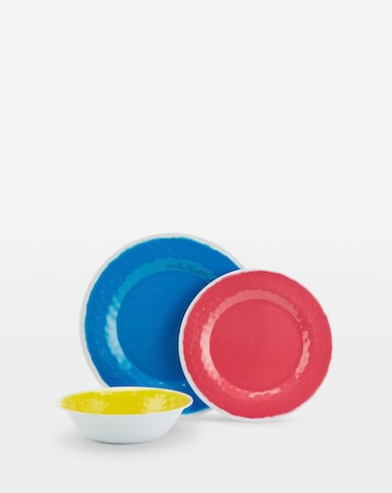 Waterside 12 Piece Multicolour Melamine Picnic Set