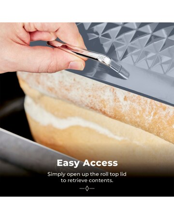 Tower Solitaire Bread Bin - Grey