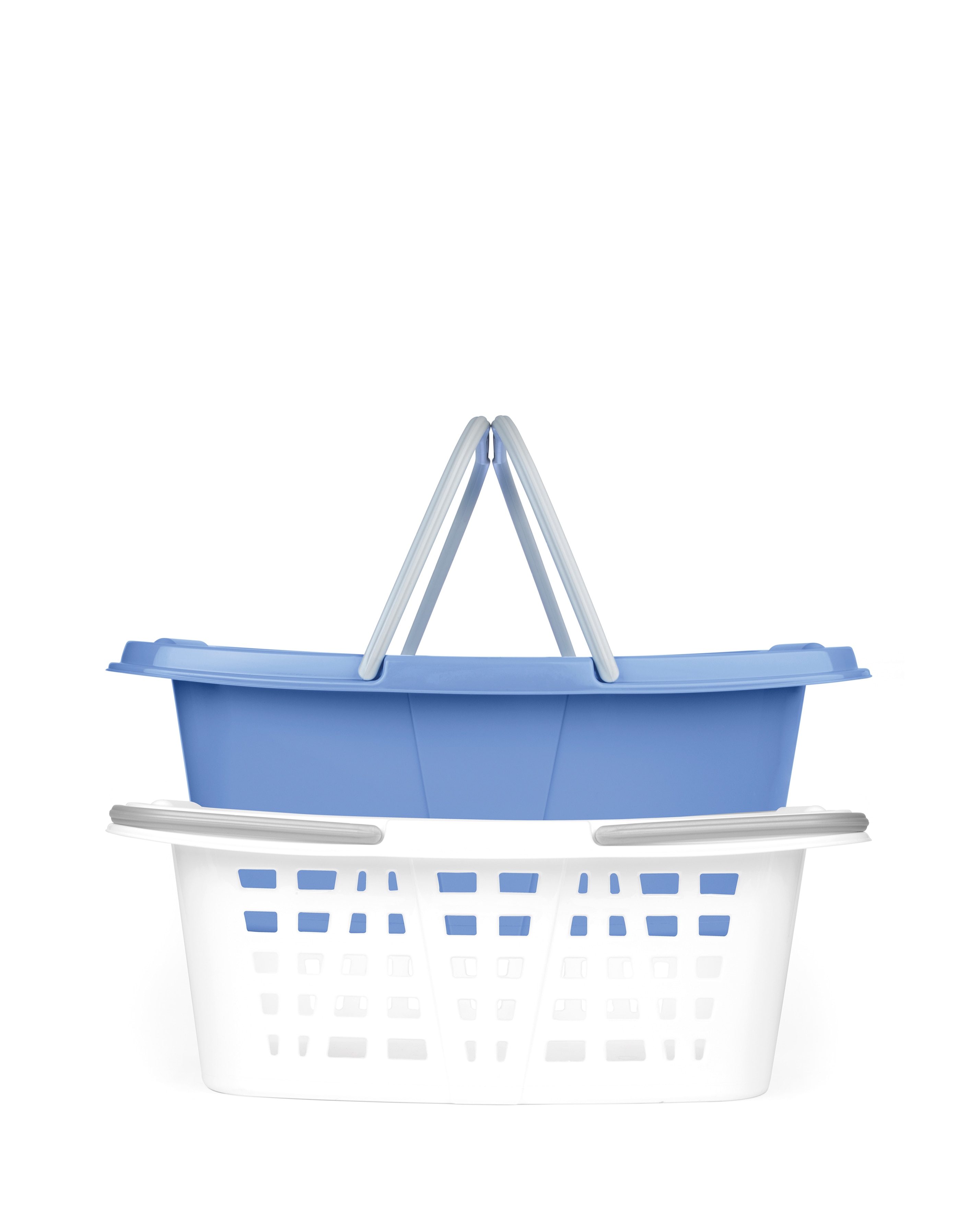 Beldray Set of 2 Laundry Baskets Blue