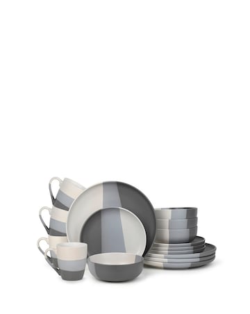 Waterside Dipped 16 Piece Dinner Set
