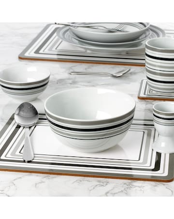 Waterside Brompton Grey 80 Piece Dinner Set