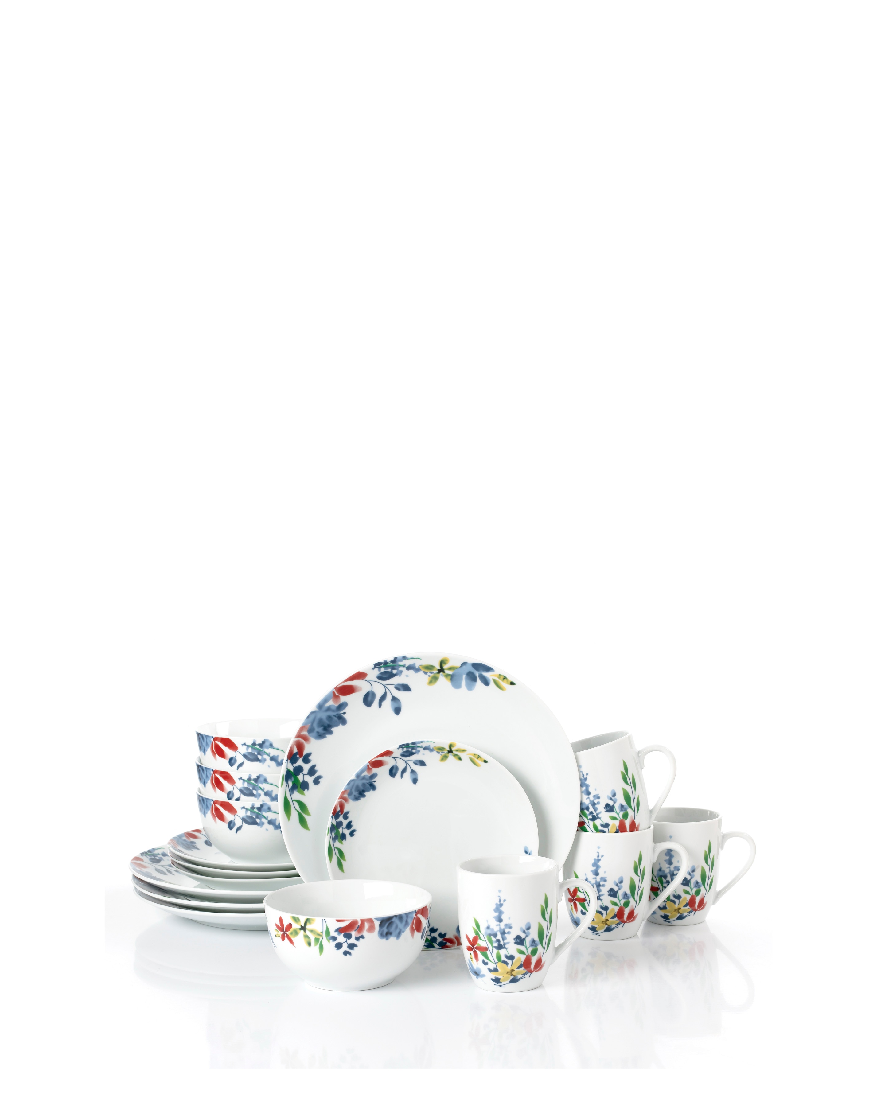 Waterside Floral 16 Piece Dinner Set