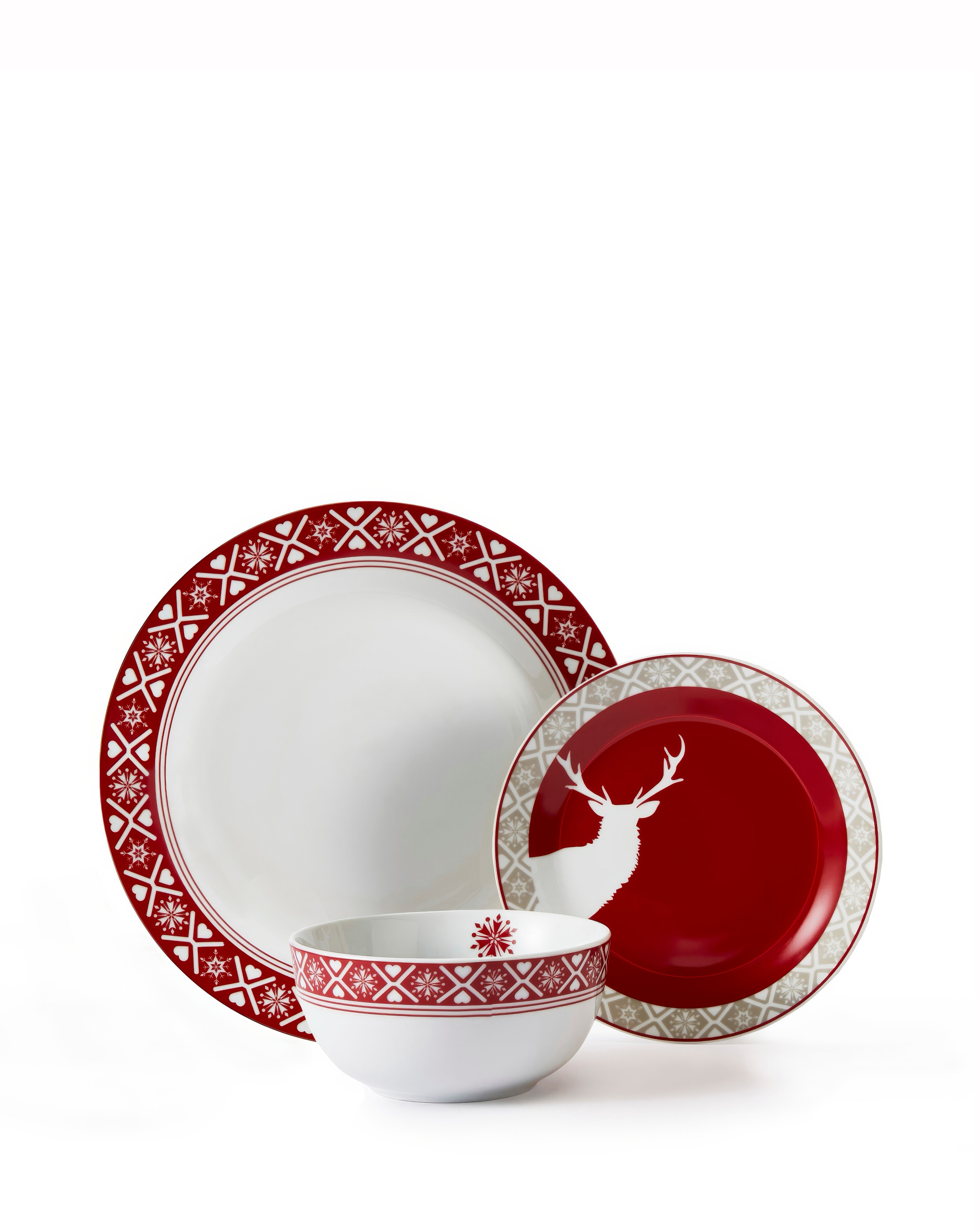Waterside Reindeer 12 PC Dinner Set