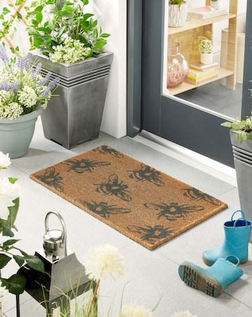 My Mat Printed Coir Buzzy Bees Doormat