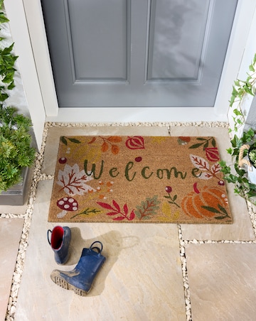 My Mat Printed Coir Autumnal Welcome Doormat