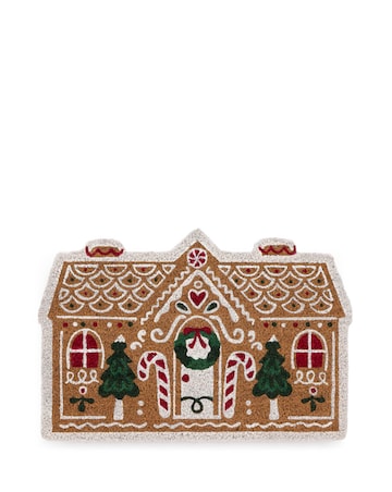 My Mat Printed Coir Christmas Gingerbread Cottage Doormat